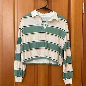 SO Multicolor Striped Polo Shirt NEVER WORN size small